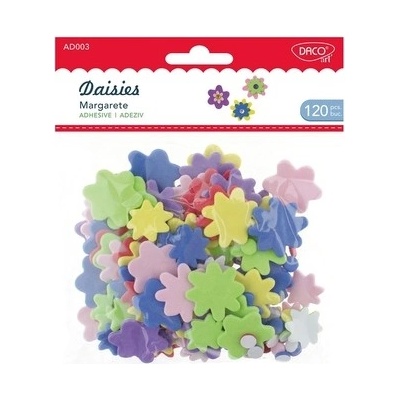 DACOart Pěnové výseky KVĚTY samolepicí - 120 ks – Zbozi.Blesk.cz