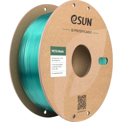eSUN PETG-Basic Translucent Light Green - 1, 75 mm / 1000 g (PETG-Basic175T-QG1P1)