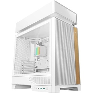 Deepcool Корпус atx cl6600 wh с водно охлаждане, без захранване, бял, със стъклени стени r-cl6600-whnna0-g (r-cl6600-whnna0-g)