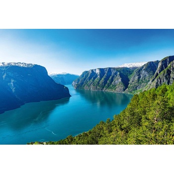 DIMEX ART s. r. o Флизелинов фототапет согнефиорд през лятото 375 x 250 см
