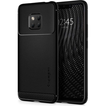 Spigen Rugged Armor Case - термополиуретанов кейс с най-висока степен на защита за Huawei Mate 20 Pro (черен-мат)