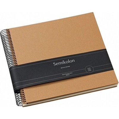 Spirálové album Economy Medium Urban Bronze, Metallic Edition, krémové stránky