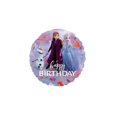 Amscan Fóliový balón Frozen II Happy Birthday kruh