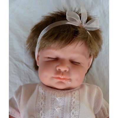 Marina & Pau Reborn miminko spící holčička Slavěna od firmy Baby Dreams Pink 45 cm