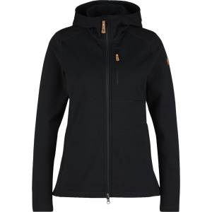 Fjällräven Дамско поларено яке Fjällräven Women's Keb Fleece Hoodie Fleece jacket - Black (105-4777-0113)