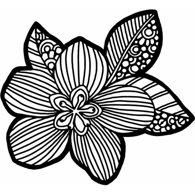 Šablona TCW 6"x6" (15,2x15,2 cm) - Flower Blossom – Zboží Mobilmania