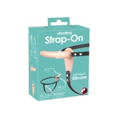 You2Toys Vibrating Strap-On System, Adjustable Harness, 15.7 cm, Black