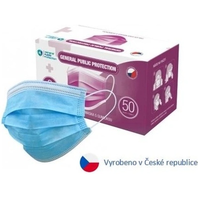 General Public Ústenka s gumičkou modrá 50 ks
