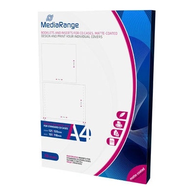 MediaRange vkladačka a booklet pre CD obal, matný povrch - 50ks bal.
