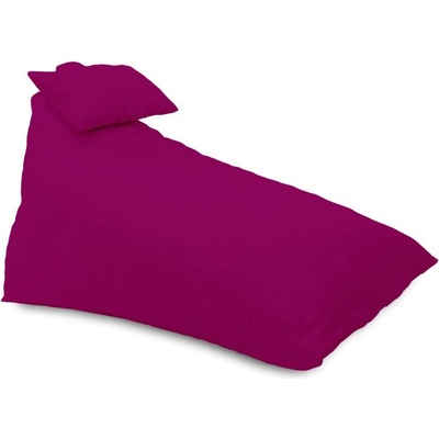 Pufrelax Пуф шезлонг и декортаивна възглавница Kudos, водоустойчив, Panama Магента