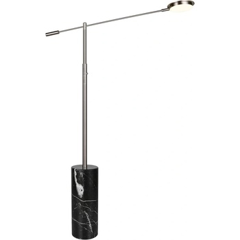 TRIO LED подова лампа в черен и сребрист цвят (височина 145 cm) Fiore - Trio Select (454610107)