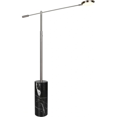 TRIO LED подова лампа в черен и сребрист цвят (височина 145 cm) Fiore - Trio Select (454610107)