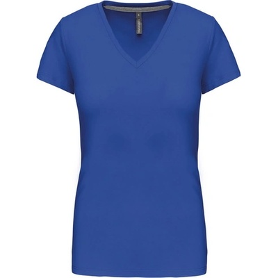 Kariban v-neck k381 / Дамска тениска с къс ръкав - светло кралско синьо xxl (20k38134805)