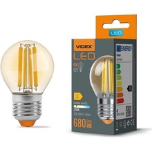 VIDEX LED žárovka filament AMBER E27 6W G45 teplá bílá