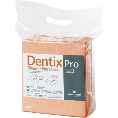 Weber and Weber Weber&Weber Jednorazové stomatologické podbradníky DentixPro s vreckom 50 ks Marhuľový