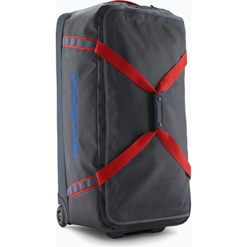 Patagonia Пътна чанта Patagonia Black Hole Wheeled Duffel 100 l smolder blue/amanita red