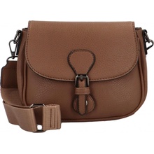 Trendy dámská koženková crossbody kabelka Bindi taupe