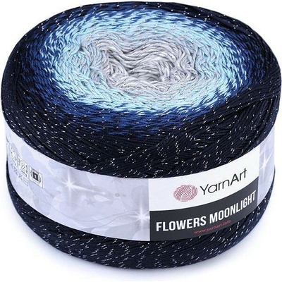 Stoklasa Pletací příze Flowers Moonlight s lurexem 260 g Balení: 1 ks, Varianta: 4 (3261) šedá světlá modrá 4 (3261) šedá světlá modrá