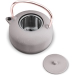Berlingerhaus Чугунен чайник с цедка от неръждаема стомана Taupe 1L 55578 (BH/8939)