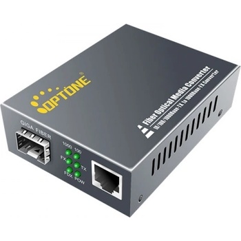 Optone OPT-2200A, 10-100-1000Mbps RJ45 към 1000Mbps SFP слот (OPT-2200A)