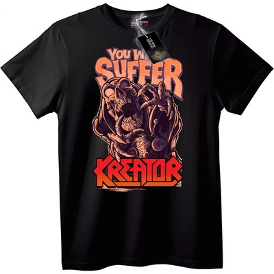 NOONEBRAND Тениска Kreator Ще пострадаш - XL, White