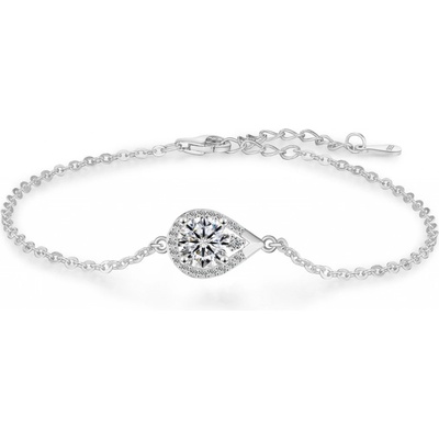 Olivie Stříbrný náramek 1ct 6,5mm MOISSANITE 9738