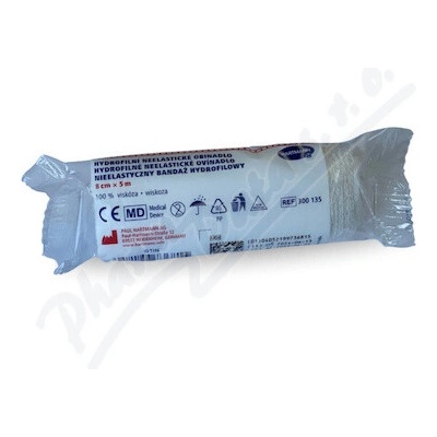 Hartmann Hydrofilné neelast.obväz 8 cm x 5 m 1 ks