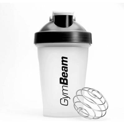Šejkr Blend Bottle průhledně-černý 400 ml - GymBeam Barva: černá