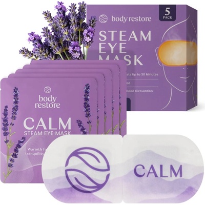 Body Restore Steam Eye Mask Lavender маска за околоочната зона с екстракт от лавандула 5 бр