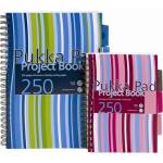 Pukka Pad Спирална тетрадка, A5, с подвързия, 125 страници, PUKKA PAD "Stripe project book" A15555021/PROBA5-LINED (A15555021/PROBA5-LINED)