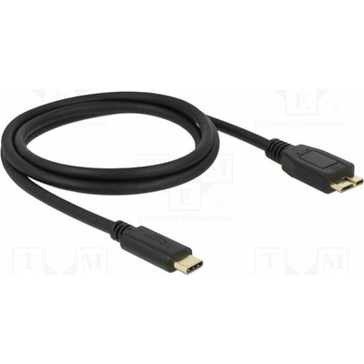 Delock 83677 USB B micro vidlice USB C vidlice 1m černý