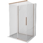 Mexen Rox-3S тристенна плъзгаща се душ кабина 145 x 95 см, прозрачна, четкана мед - 8C2-145-095-65-00-3S (8C2-145-095-65-00-3S)