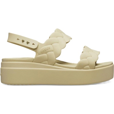 Crocs Сандали Crocs Women's Brooklyn Woven Upper Flat Sandals - Chai