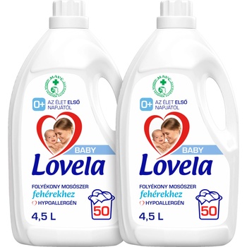 Lovela Baby Хипоалергенен течен перилен препарат за бели дрехи 2x4, 5L - 100 изпирания (5999109520760)