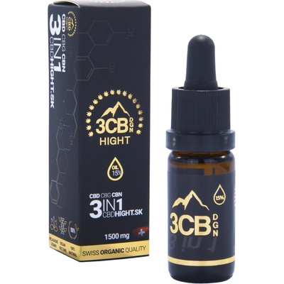 CBD Hight olej TriCombo Hight 15% CBD olej 10 ml