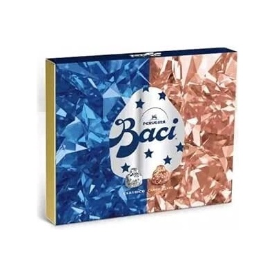Perugina baci classico tmavá čokoláda a karamelová bonboniera 225 g