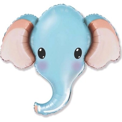 Fóliový balónek slon modrý safari 81cm 8435102311754