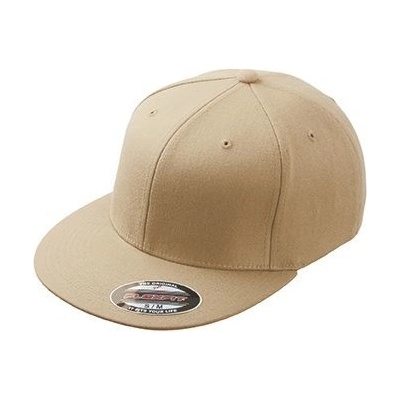 Myrtle Beach Flexfit Flatpeak s rovným kšiltem Khaki