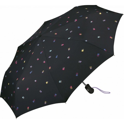 Esprit dámsky skladací dáždnik Easymatic Light In Love 53297 black