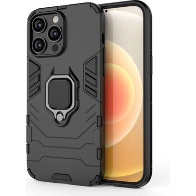 HQWear Кейс HQWear Ring Armor за iPhone 14 Pro, черен (9145576272152)