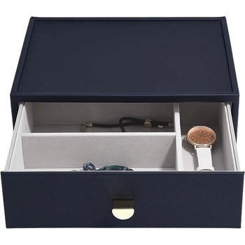 Stackers Ковчеже за бижута Stackers 3 отделения с чекмедже cлassic морскосиньо (75804)