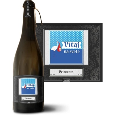 Sablio Vitaj na svete Prosecco biele suché šumivé víno 10,5 % 0,75 l (holá fľaša)