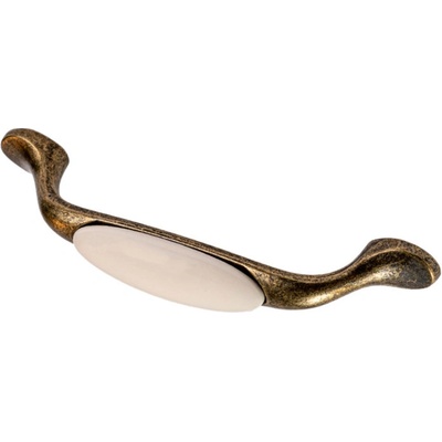 ATM LUCCA patina mosadz porcelán 96 mm