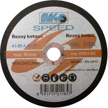 MAGG SPEED Řezný kotouč na kov 180x2,0x22mm
