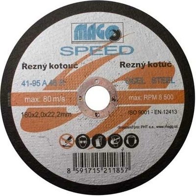 MAGG SPEED Řezný kotouč na kov 180x2,0x22mm