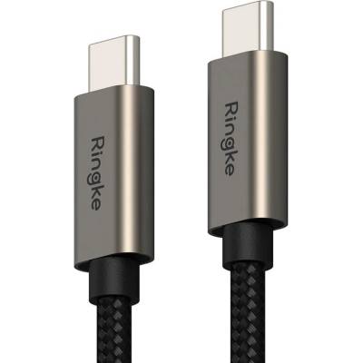 RINGKE USB-C Кабел, RINGKE USB-C to USB-C 60W 2m, Черен (8809961786075)