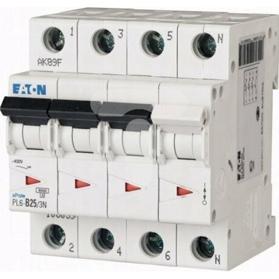 Eaton Jistič 3P+ND 25A 6kA AC PL6-D25/3N 165039