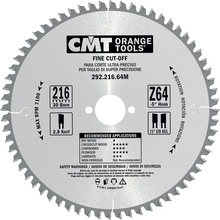 CMT Pílový kotúč pre elektronáradie, finálny rez D160x2,2 d20 Z40 HM C29216040H