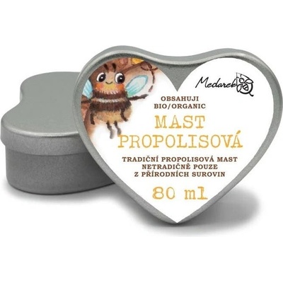 Medarek Propolisová masť srdiečko BIO 80 ml
