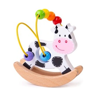 Люлееща се кравичка с мъниста (bb072)